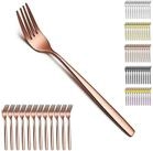 LuxusKollektion Besteck-Set Tafelgabeln Ros&eacute;gold Edelstahl Titanverkupferung...