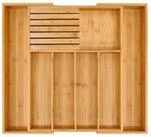 LuxusKollektion Besteckkasten Besteckkasten Schublade erweiterbar Natur (1 St)