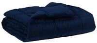 vidaXL Bett Ganzjahresbettdecke 200 x 240 cm 4 Jahreszeiten Dunkelblau (1-tlg)