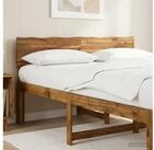 vidaXL Kopfteil vidaXL Kopfteil mit Live Edge ROSTOCK Natur 150 cm Massivholz...