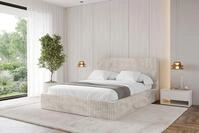 ALTDECOR Polsterbett ALOVA-v1 (Polsterbett mit Bettkasten und Lattenrost,...