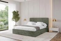 ALTDECOR Polsterbett ALOVA-v1 (Polsterbett mit Bettkasten und Lattenrost,...