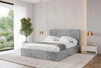 ALTDECOR Polsterbett ALOVA-v1 (Polsterbett mit Bettkasten und Lattenrost,...