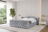 ALTDECOR Polsterbett ZORAN-Z-v1 (Polsterbett mit Bettkasten und Lattenrost,...