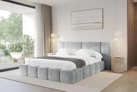 ALTDECOR Polsterbett NILO (Polsterbett mit Bettkasten und Lattenrost, Boxbett...