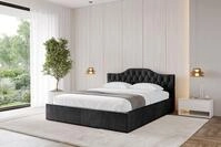 ALTDECOR Polsterbett FALIO-v1 (Polsterbett mit Bettkasten und Lattenrost,...