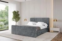 ALTDECOR Polsterbett ALOVA-Z-v1 (Polsterbett mit Bettkasten und Lattenrost,...