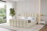 ALTDECOR Polsterbett LEYA-Z (Polsterbett mit Bettkasten und Lattenrost, Boxbett...