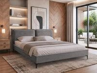 Beautysofa Polsterbett SOMBRA 160x200 cm (Doppelbett Stoffbett mit Lattenrost,