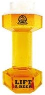 Winkee Bierglas Hantel Gewicht Glas, 1-tlg., Glas, ca. 10,5 x 8,5 x 22 cm, f&uuml;r...
