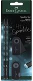 Faber-Castell Kugelschreiber FABER-CASTELL Schreibset Sparkle Midnight ocean...