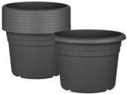 BigDean Blumentopf Pflanzk&uuml;bel aus Kunststoff rund (Set, 9 St., Blument&ouml;pfe),