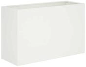 vidaXL Blumentopf Garten-Pflanzgef&auml;&szlig; Wei&szlig; 80 x 30 x 50 cm Kaltgewalzter...