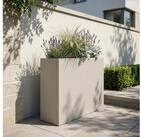 casa.pro, &raquo;Vaargel&laquo; Blumenkasten 82x90x30 cm verzinkter Stahl Knoblauchbeige