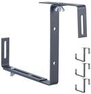 relaxdays Blumenkastenhalter Verstellbarer Blumenkastenhalter 4er Set, Doppelt