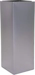 VIVANNO Pflanzk&uuml;bel Pflanzk&uuml;bel BLOCK Zink Silber 24x24x65 cm (1 St), 24x24x65 cm