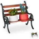 relaxdays Blumenbank Mini Blumenbank (1 St), S