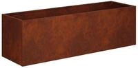 vidaXL Blumentopf Garten-Pflanzgef&auml;&szlig; Rostoptik 80 x 30 x 30 cm...
