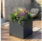 casa.pro Pflanzk&uuml;bel, &raquo;Vaargel&laquo; Blumenkasten 60x60x60 cm verzinkter Stahl