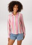 Hemdbluse ANISTON CASUAL, Damen, Gr. 36, bunt (rosa, wollwei&szlig;, apricot, pink,