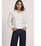 STREET ONE Langarmbluse mit Blumenmuster beige 34 EU