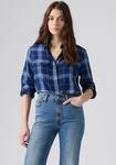 Hemdbluse LEVI'S, Damen, Gr. S (36), blau (pretty in), Web, Obermaterial: 100%