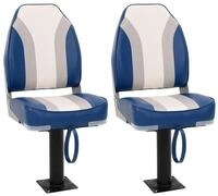 vidaXL Segelboot Bootssitze mit Podest 2 Stk. 360&deg; Drehbar, (2-St)