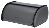 Vorratsdose Brotbox Retro almost black schiefergrau, Metall
