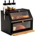 LuxusKollektion Brotkasten Brotkasten Bambus Schneidebrett Brotaufbewahrung...
