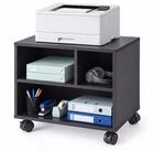 relaxdays Druckertisch Druckerst&auml;nder Schreibtisch mit Rollen (1-St), schwarz