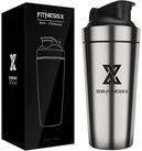 X SIM FITNESSX Protein Shaker Edelstahl Shaker 700ml Sport Fitness Gym Mixer...