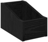 vidaXL Aufbewahrungsbox LP Plattenbox Schwarz Eichen-Optik 18 x 32 x 18 cm (1...