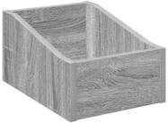 vidaXL Aufbewahrungsbox LP Plattenbox Sonoma-Grau 23 x 33 x 16 cm Holzwerkstoff...
