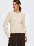 ONLY Strickpullover ONLPRINCESS LS O-NECK DETAIL KNT Viskosemischung, regular...