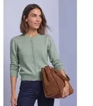 STREET ONE Cardigan mit Rundhals und Kn&ouml;pfen gr&uuml;n 34 EU