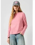 QS Langarmshirt T-Shirt Gewaschenes Longsleeve mit Studs