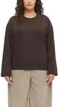 Langarmshirt S.OLIVER CURVE, Damen, Gr. 44, braun (bitter chocolate), Jersey,
