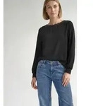 STREET ONE Langarmshirt mit U-Boot-Ausschnitt schwarz 34 EU