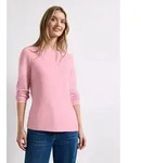 STREET ONE Langarmshirt in Unifarbe bunt 34 EU