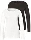 STREET ONE Langarmshirt aus reiner Baumwolle