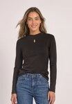 STREET ONE Langarmshirt mit Stehkragen