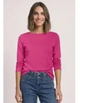 STREET ONE Langarmshirt mit U-Boot-Ausschnitt rosa 34 EU