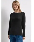 STREET ONE Langarmshirt in Unifarbe bunt 34 EU