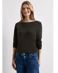 STREET ONE Langarmshirt in Unifarbe bunt 34 EU