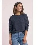 STREET ONE Langarmshirt aus Jersey in Unifarbe blau 34 EU