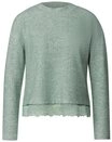 STREET ONE Langarmshirt LTD QR soft melange look shirt