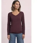 STREET ONE Langarmshirt in Unifarbe