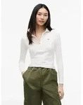 Tommy Jeans Langarm-Poloshirt TJW SLIM ESSENTIAL LS POLO Baumwollmischung, slim...