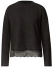 STREET ONE Langarmshirt LTD QR soft melange look shirt