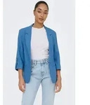 ONLY Kurzblazer ONLGOA 3/4 UNLINE LINEN BL BLAZER CC TLR mit Leinen blau S (36)